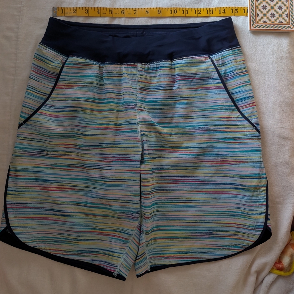 Lands End Multicolor Striped Surf Swim Bottoms